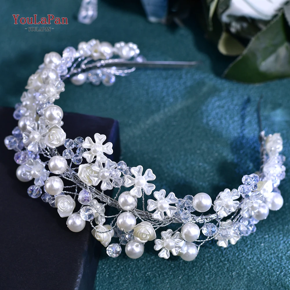 

YouLaPan Handmade Women Headband Designer Luxury Bridesmaid Party Headbands Wedding Accessories for Bridal Headbands HP841