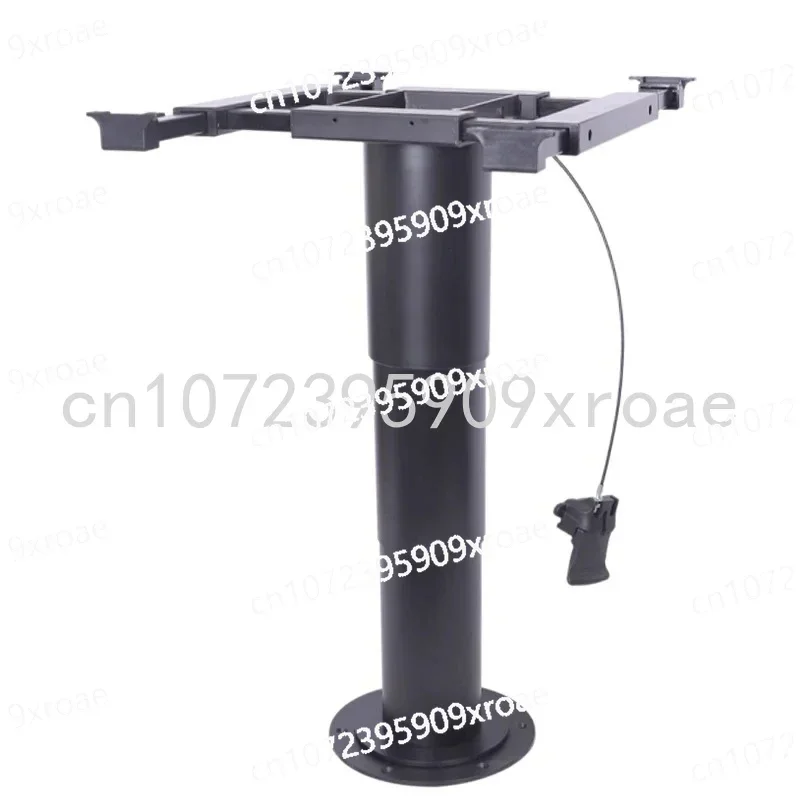 Adjustable Height Table Base for RV Camper, Pneumatic Raised Table Legs, Enables Table Top with Swivel and Slide Function