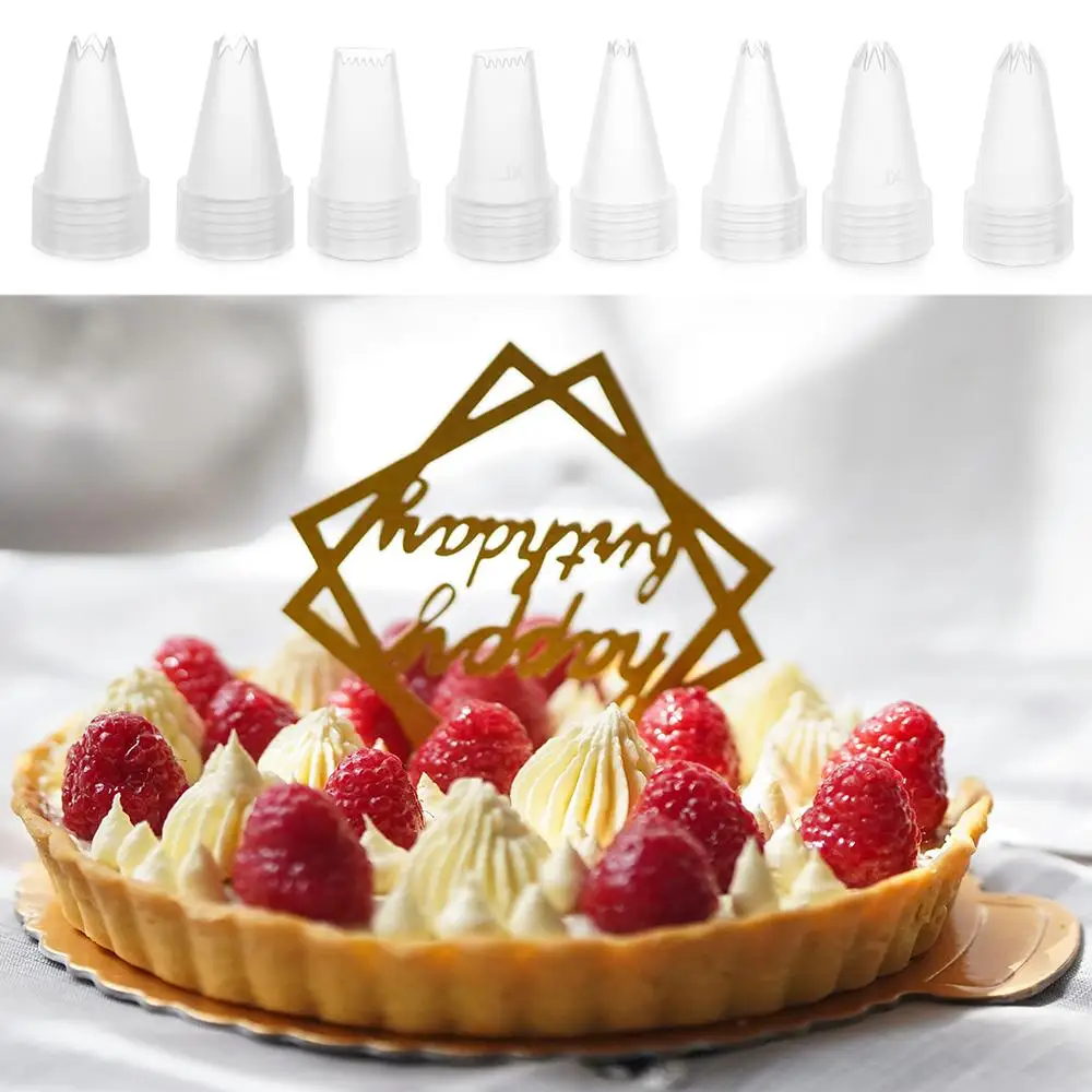 100Pcs Plastic Piping Icing Nozzle For Mobile Phone Case Accessories DIY Cream Glue Simulation Cream Gel