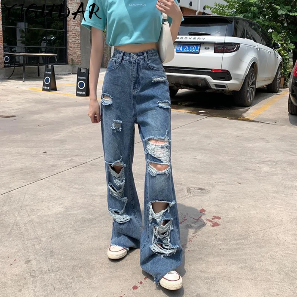 

Vintage Jeans Woman High Waist Korean Fashion Denim Women's Pants Straight Leg Jeans Newjeans Female Clothing Streetwear Y2k