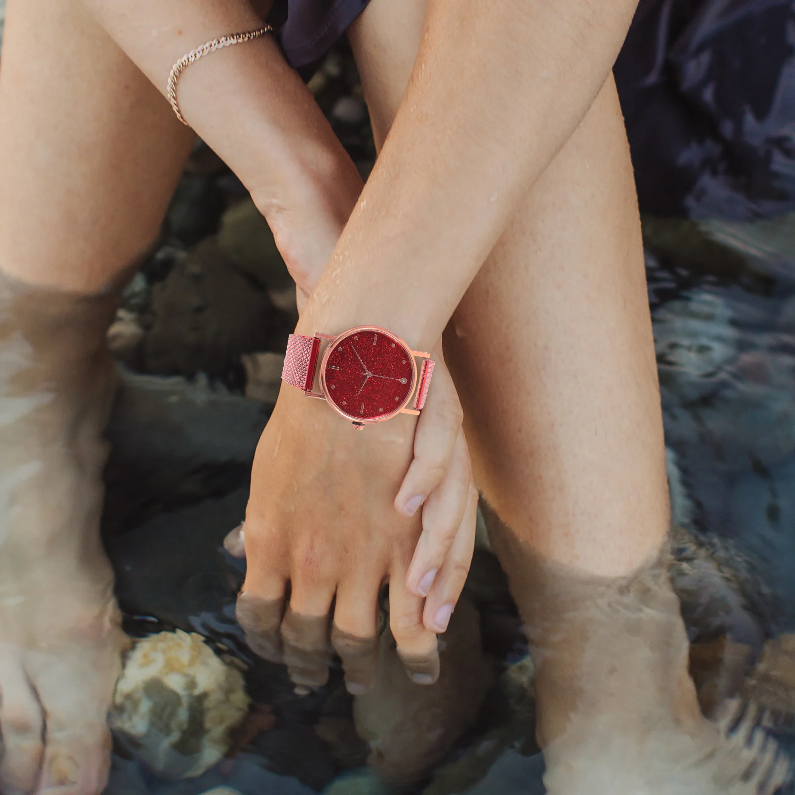 

Женские наручные часы Элегантные женские часы Стильный легкий дизайн Идеально подходит для повседневного бизнеса Регулируемые универсальные часы на ремне