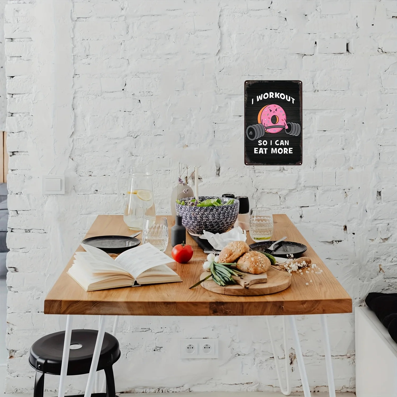 Panneau métallique rétro amusa - Home Office Room Inspiration avis et prix