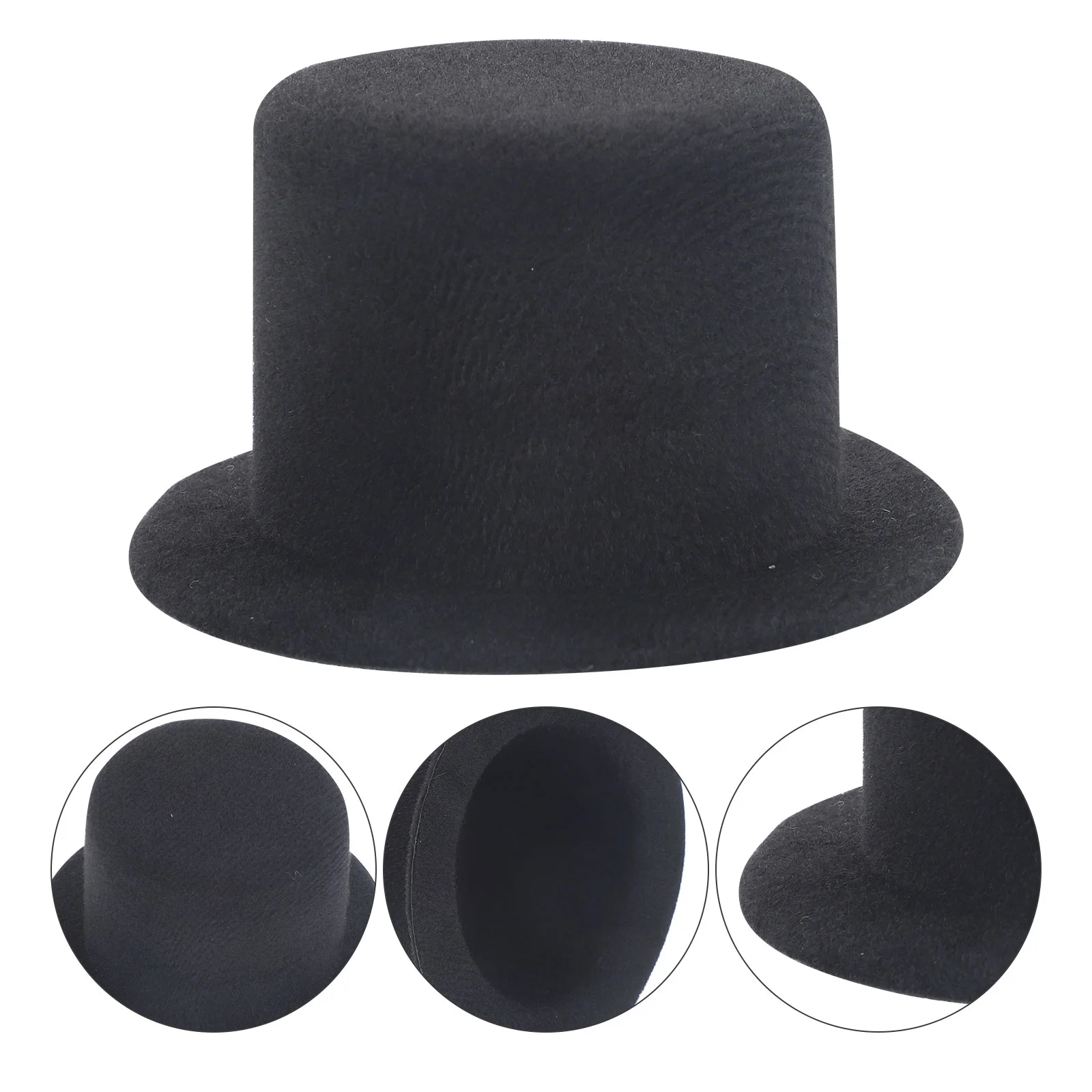 

2 Pcs Handicrafts Mini Hat Child Toy House Miniature Top Hats for Crafting Cloth