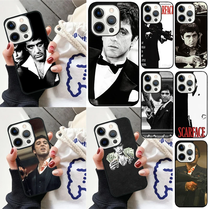 Tony Montana Scarface Al Pacino Cover For iPhone 16 13 14 15 Pro Max 12 Mini 11 15 Pro Max 7 8 Plus Max SE 2020 Phone Case