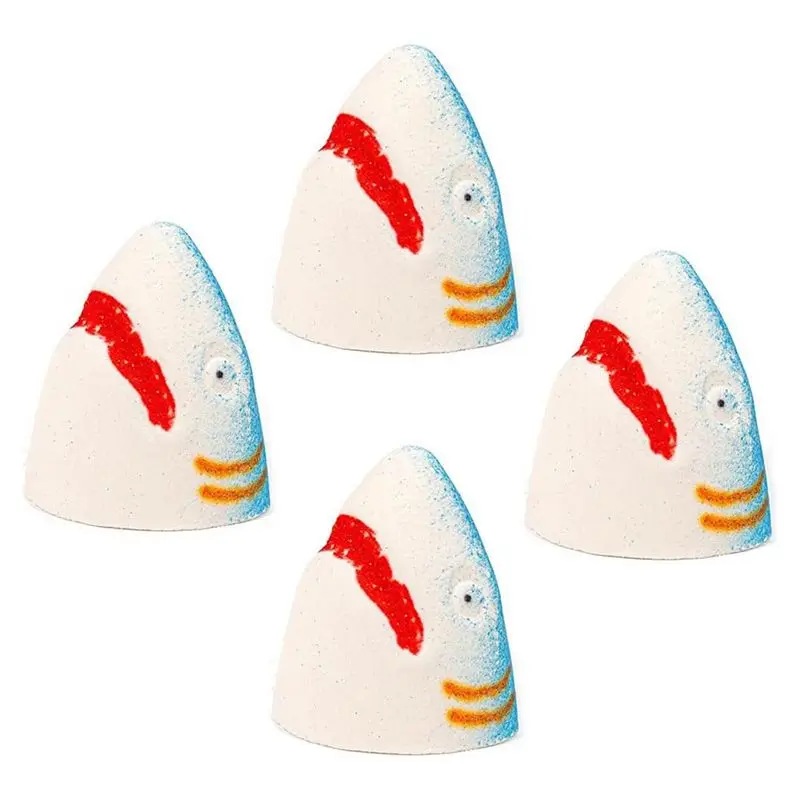 

Набор из 4 бомбочек для ванны AUAU в форме акулы, органические, с натуральной солью, из натуральных ингредиентов, прочные, легко использовать