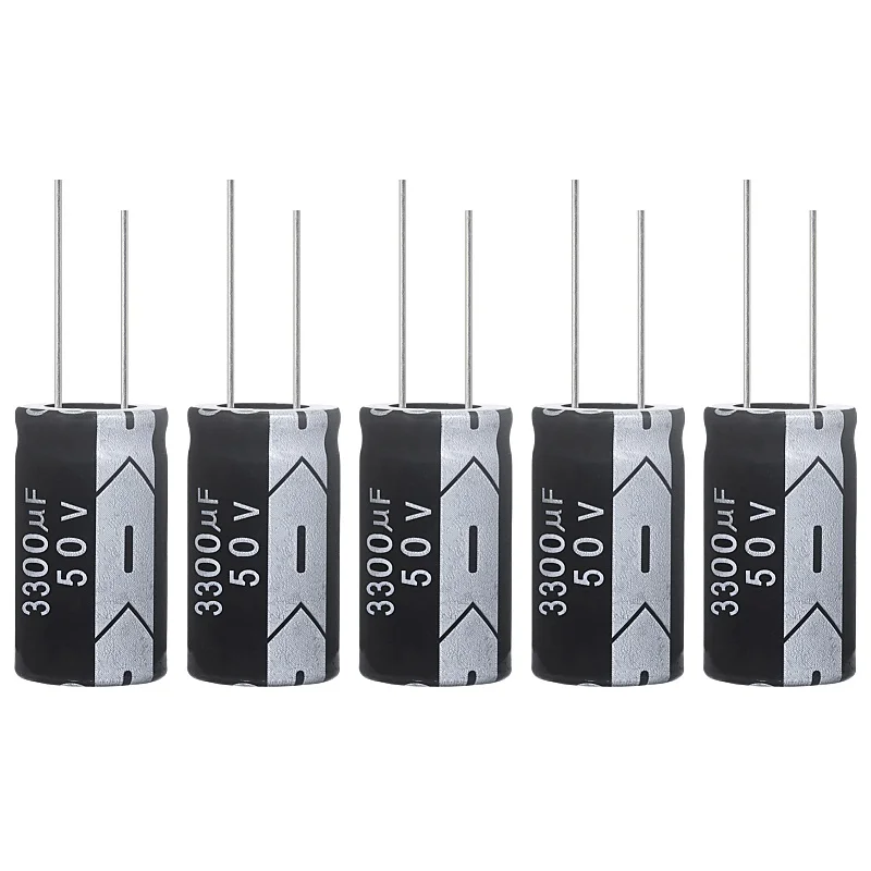 

3300uF 50V 18x35mm Electrolytic Capacitor 3300 UF MFD 50 Volt 0.71x1.38in Aluminum Capacitors (Pack of 5)