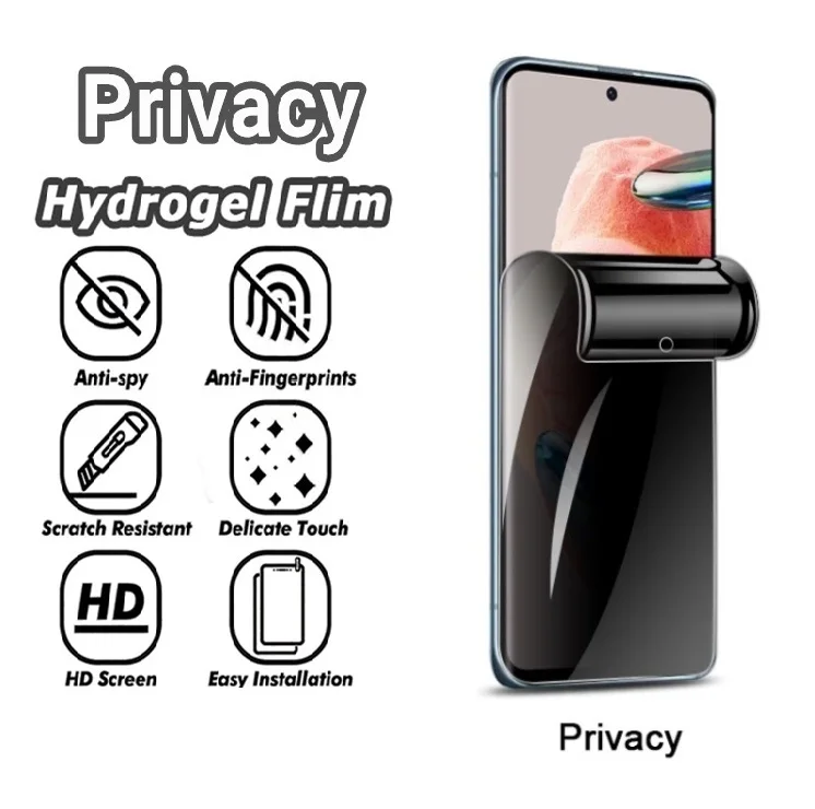 Anti-Spy Privacy Hydrogel Film Screen Protector For Xiaomi 2 8 LITE A1 5X Y3 5S 8 11 Ultra 4 Redmi Note 6 5 PRO 4A GO