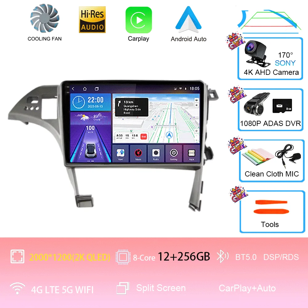 10 inch Android 16 Player voor Toyota Prius XW30 2009 2010 2011 2012 2013-2015 LHD autoradio multimediasysteem GPS