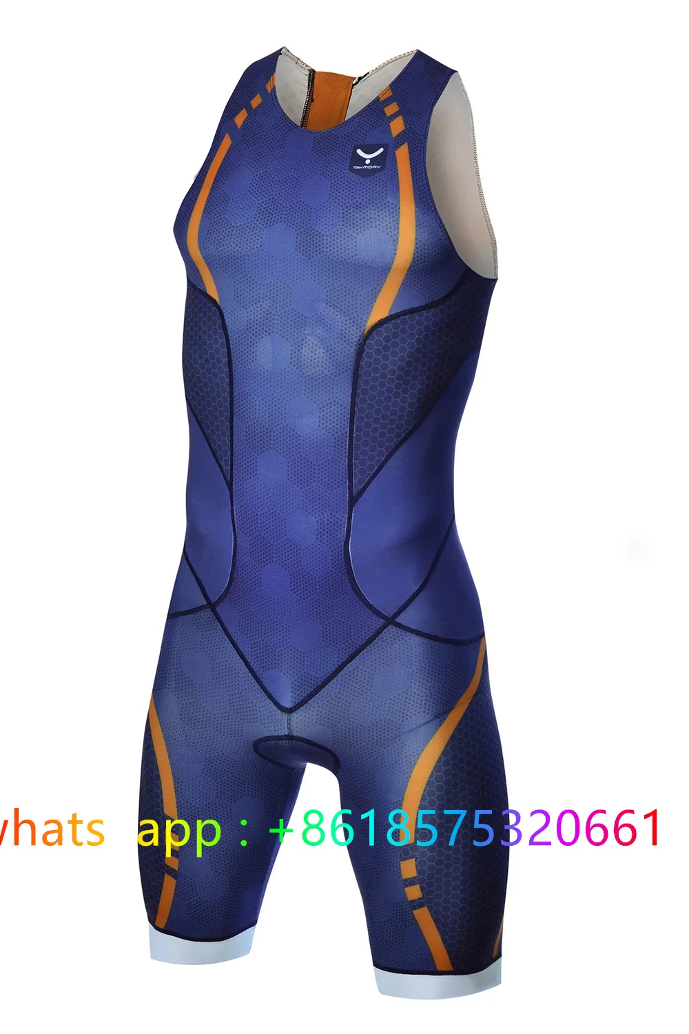 ملابس سباق الترياتلون الجديدة للرجال لعام 2025 ملابس Roupa De Ciclismo Masculino لركوب الدراجات بدلة Pro Team للسباحة/الجري/الدورة #2