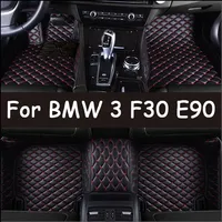 Car Floor Mats For BMW 3 F30 E90 330i 335i 320i Five Doors 2008 2009 2010 2011 2012 Foot Pads Carpet Cover Interior Accessories
