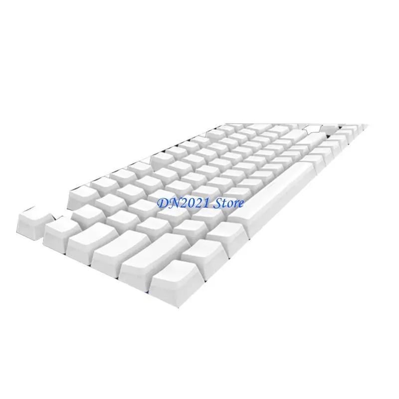 

F3KE 1Set Double Shot PBT Keycap 108 Keys Backlight Keycaps OEM Profile for RGB Mechanical Keyboard Black and White