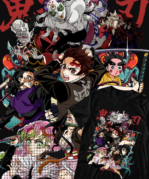 T-shirt For Anime Demon Slayer Personajes Temporada 3