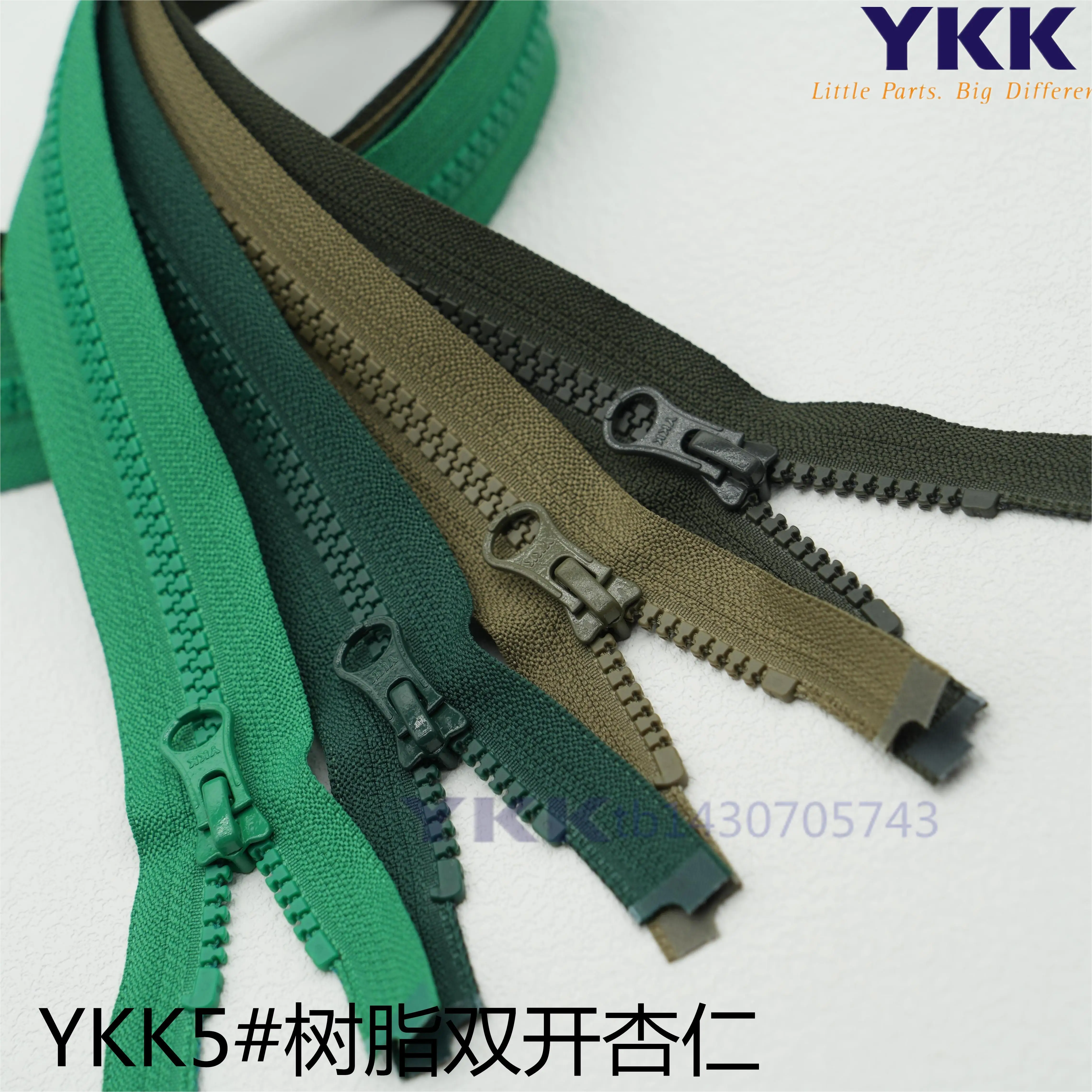 

YKK5 #resin Double-ended Open Zipper Down Placket Long Zipper, Coat Cotton-padded Cotton-padded