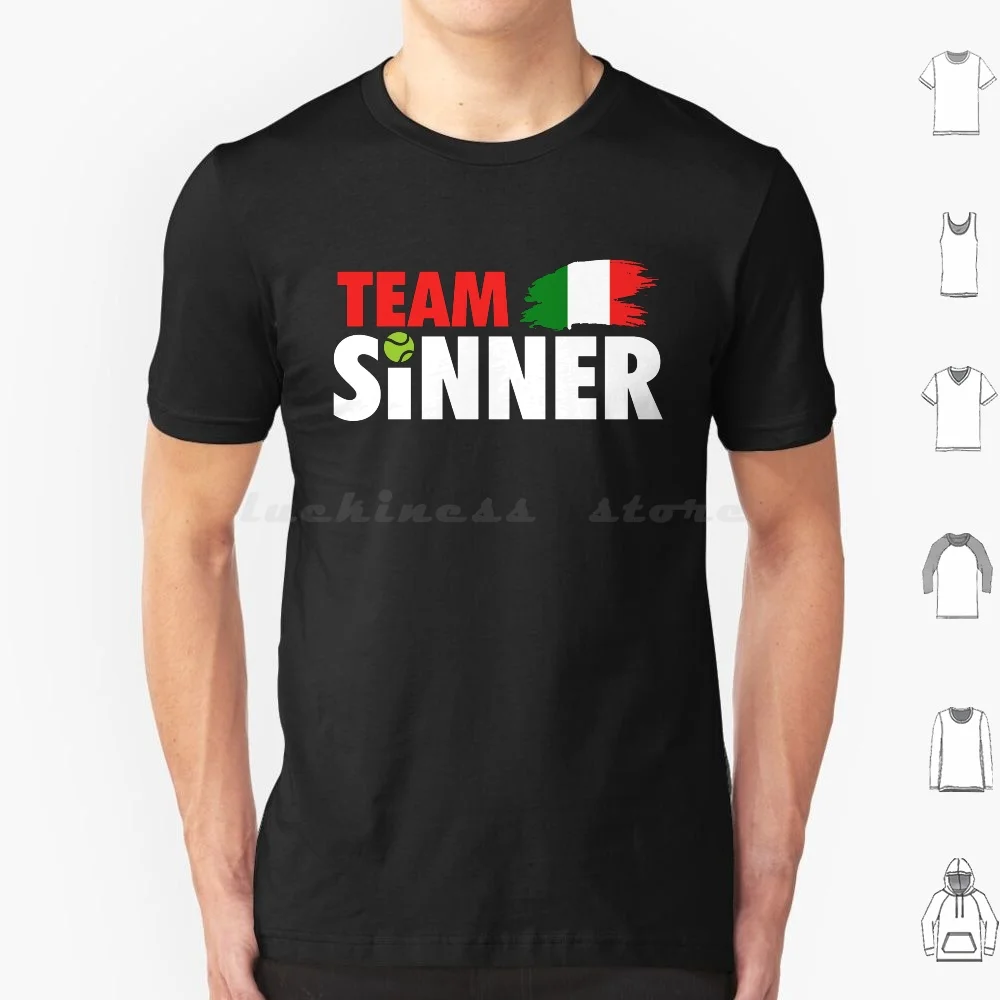 Jannik Sinner T Shirt Cotton Men Women Diy Print Jannik Sinner Jannik Sinner Tennis Atp J Sinner Sinner Jannik Italian Tennis