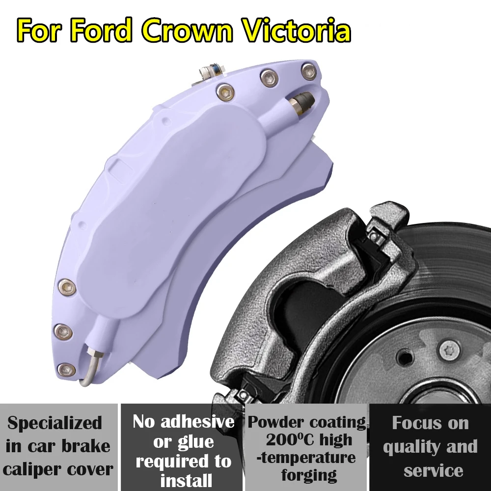 For Ford Crown Victoria Car Brake Caliper Cover Aluminum Alloy Metal Exterior Kit