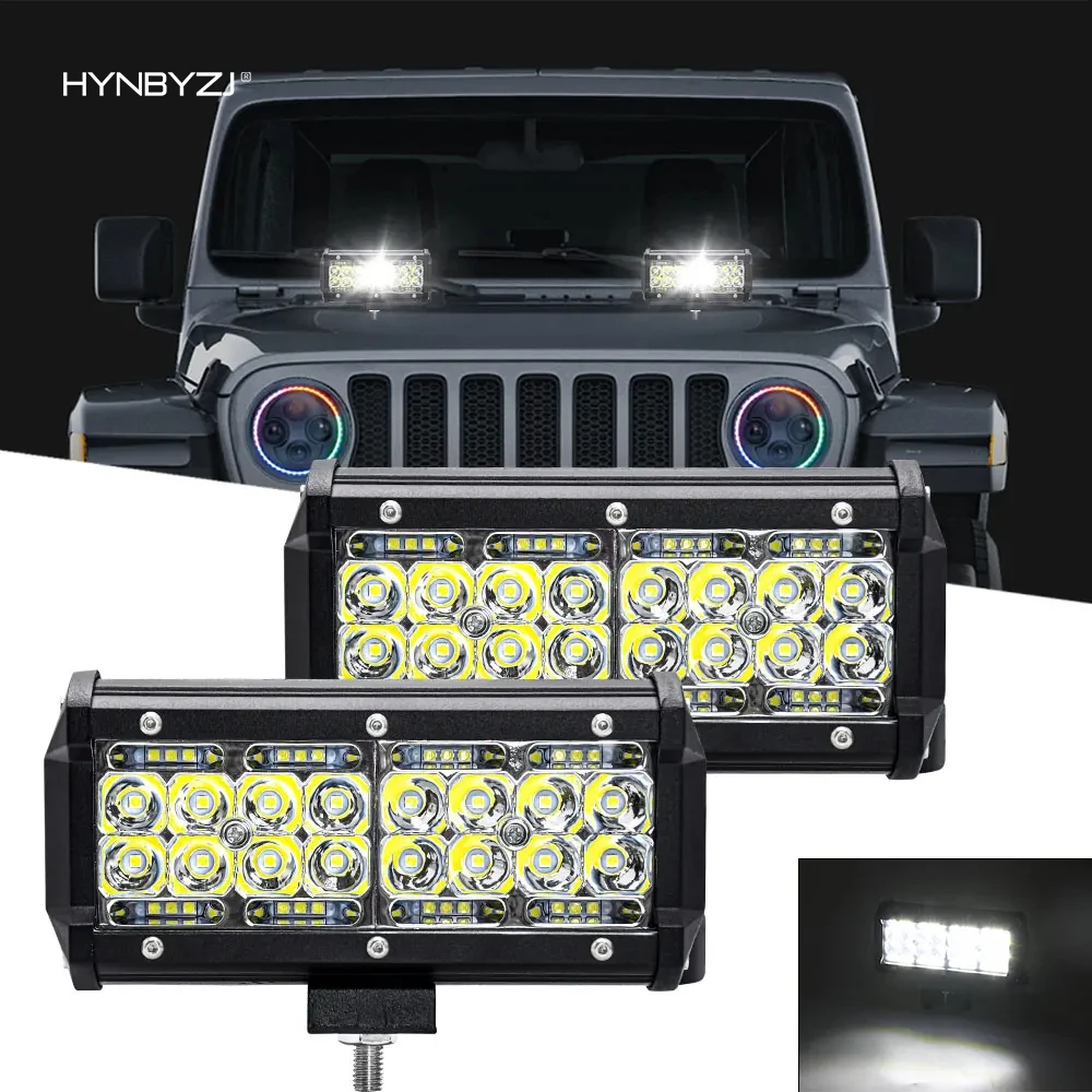 

7inch LED Work Light 12-24V Led Headlights Led Light Bar Spot Flood Driving Fog Lamp for 4x4 Truck Off Road Accessories
