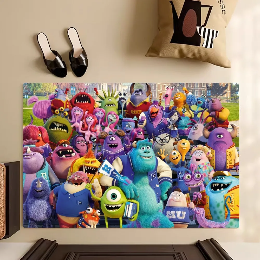 Beast Kingdom Funny Monsters Inc Floor Mat Bedroom Kitchen Door Bath House Super Absorbent Foot Non-slip