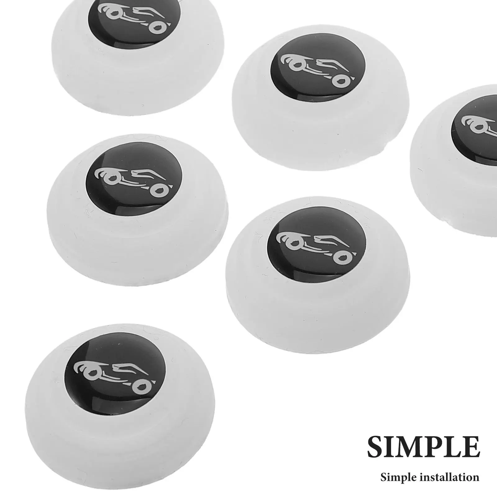 12 Pcs White Car Door Pads Lock Cushion Noise Reduction Vibration Protection Door Guards pads