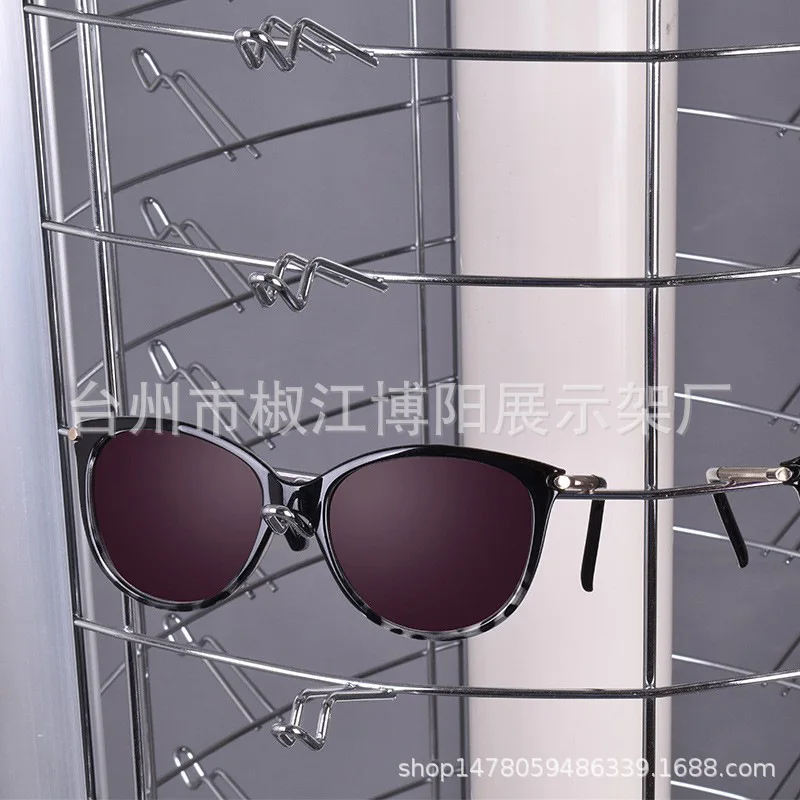 Large capacity rotating sunglasses display stand Floor-to-ceiling supermarket optical store