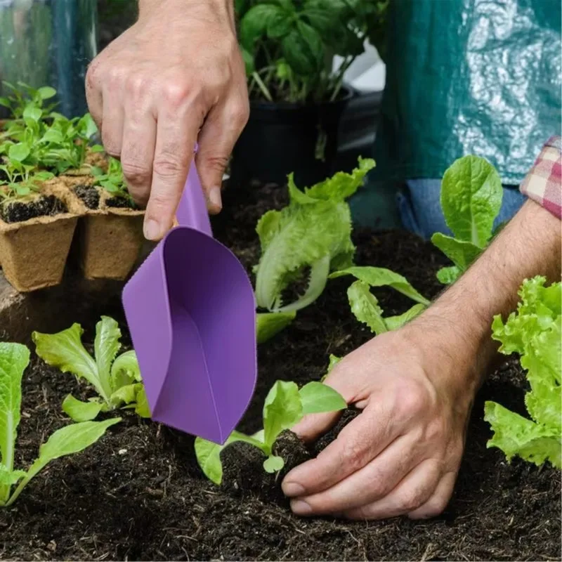 Garden Scoop Multi-Function Pp Plastic Soil Shovel Spoons Handy Scoop For Soil Compost Planting Re-Potting Digging Garden Tools