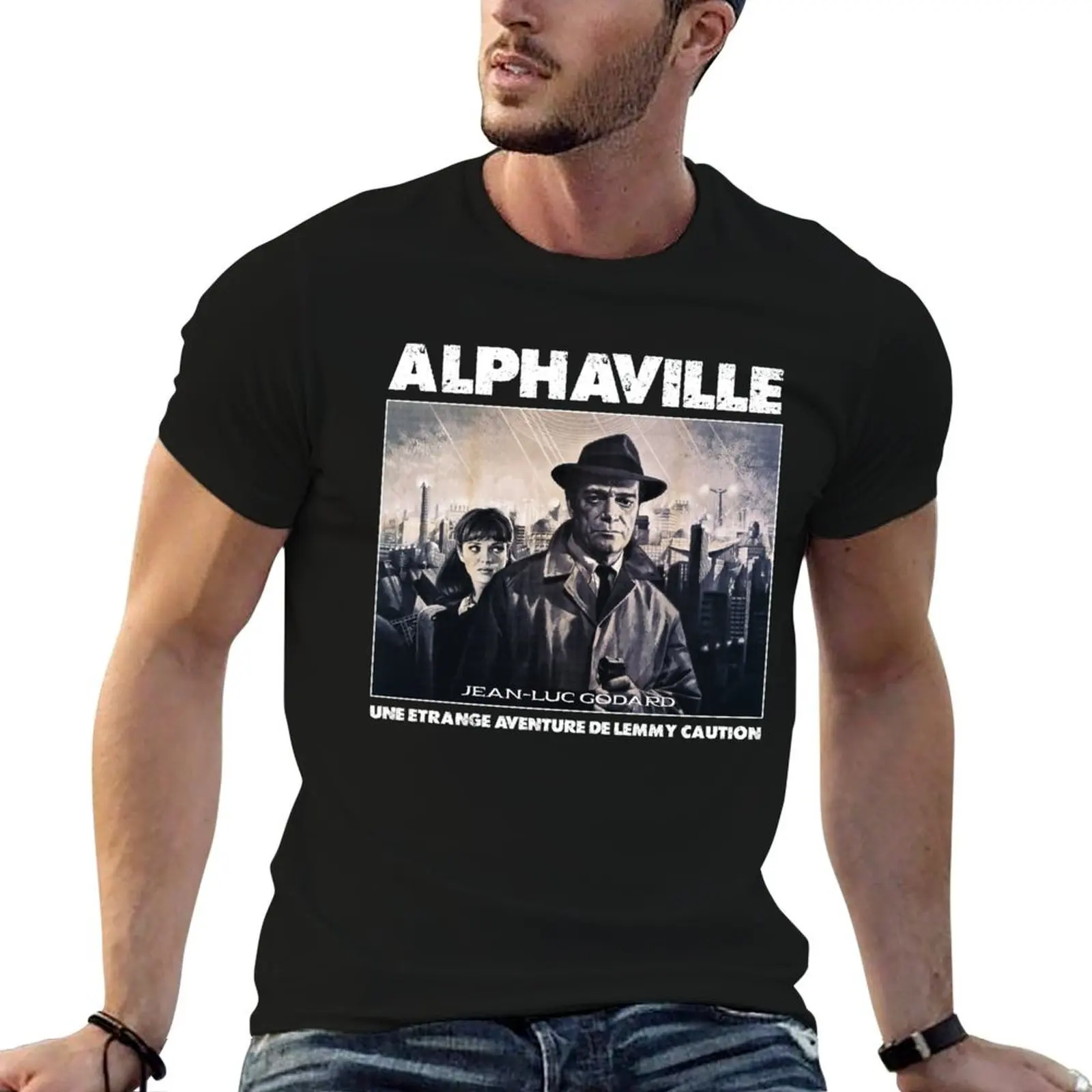 Camiseta Alphaville (Jean-Luc Godard), camiseta para hombre, camiseta de algodón, camisetas divertidas de lujo para hombre, camiseta para hombre