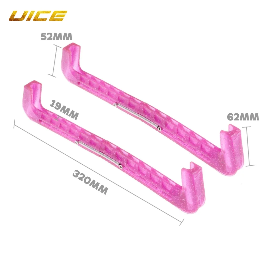 Ice Hockey Blade Protector Figure Skate Protective Cover 2pcs Soft Plastic For Women Men Youth Kids Ice Skate Runner Guards