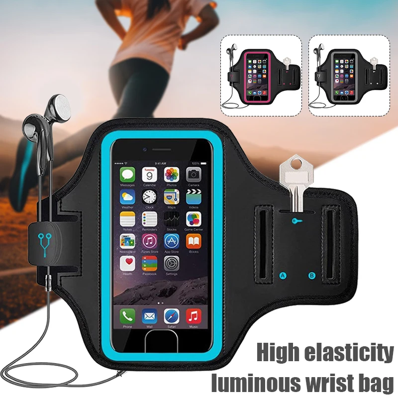 

Wrist Bag Wristband Phone Holder Waterproof For Males And Females SOutdoor Sports Running Cycling Gyms