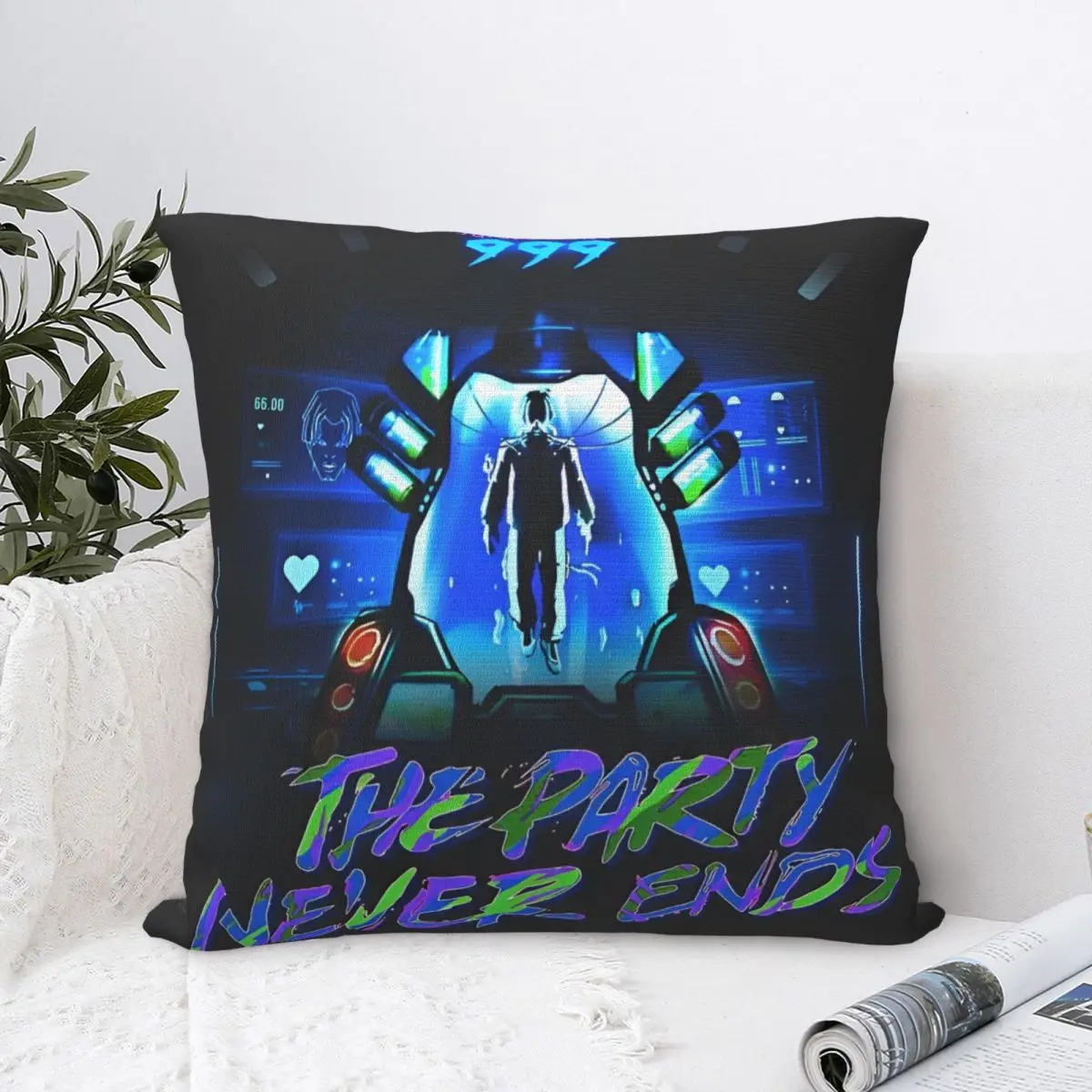 Juice Music Wrld Throw Pillow Cover Throw Pillow The Party Never Ends 45*45cm Pillowcase