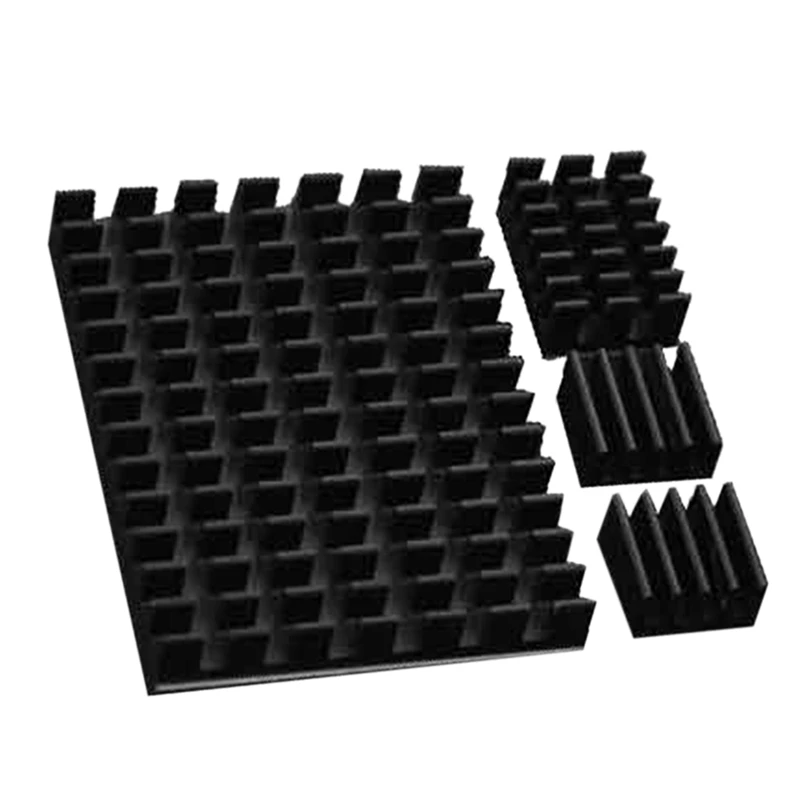 4Pcs For Raspberry Pi 4 Heatsink Aluminum Cooler Heatsink With Thermal Pad Copper Heatsink For Raspberry Pi 4 Model B