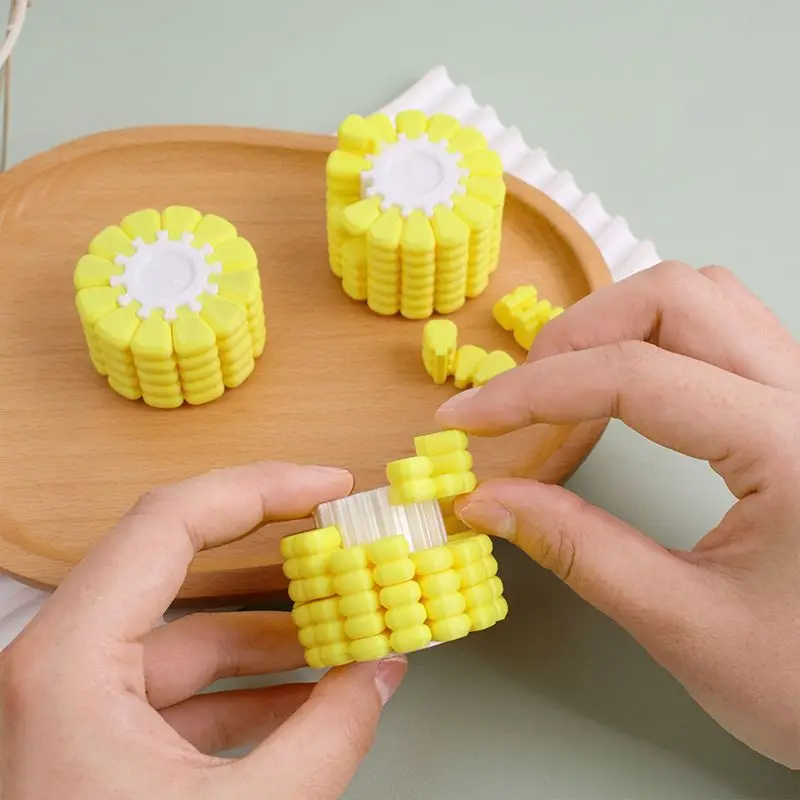 3D Printed Corn Jigsaw Puzzle Decryption Game Corn Magic Cube Stress Relief Brain Burning Hundreds of Variable DIY Assembly