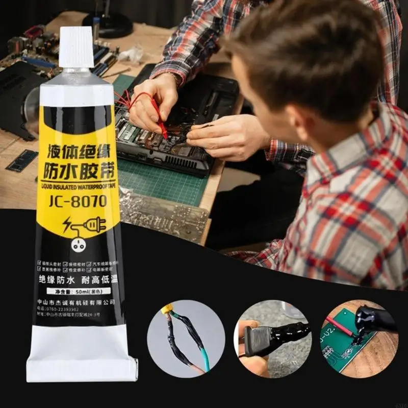 6XDF High Elasticity Windshield Adhesive 50ml with Excellent Weather Resistance for Long Lasting Auto Glass Electronic