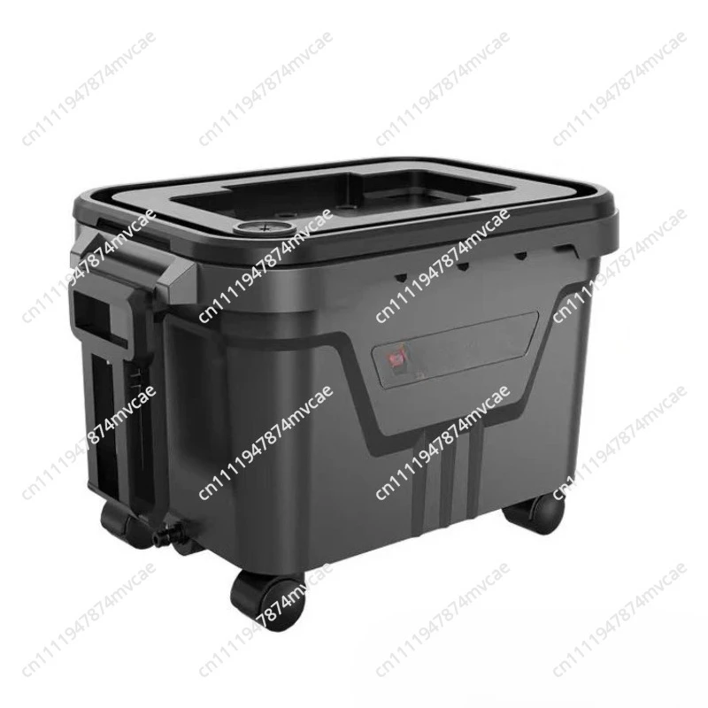 Mobile water tank car portable car storage pulley 360 degrees 28L large capacity with car washing machine