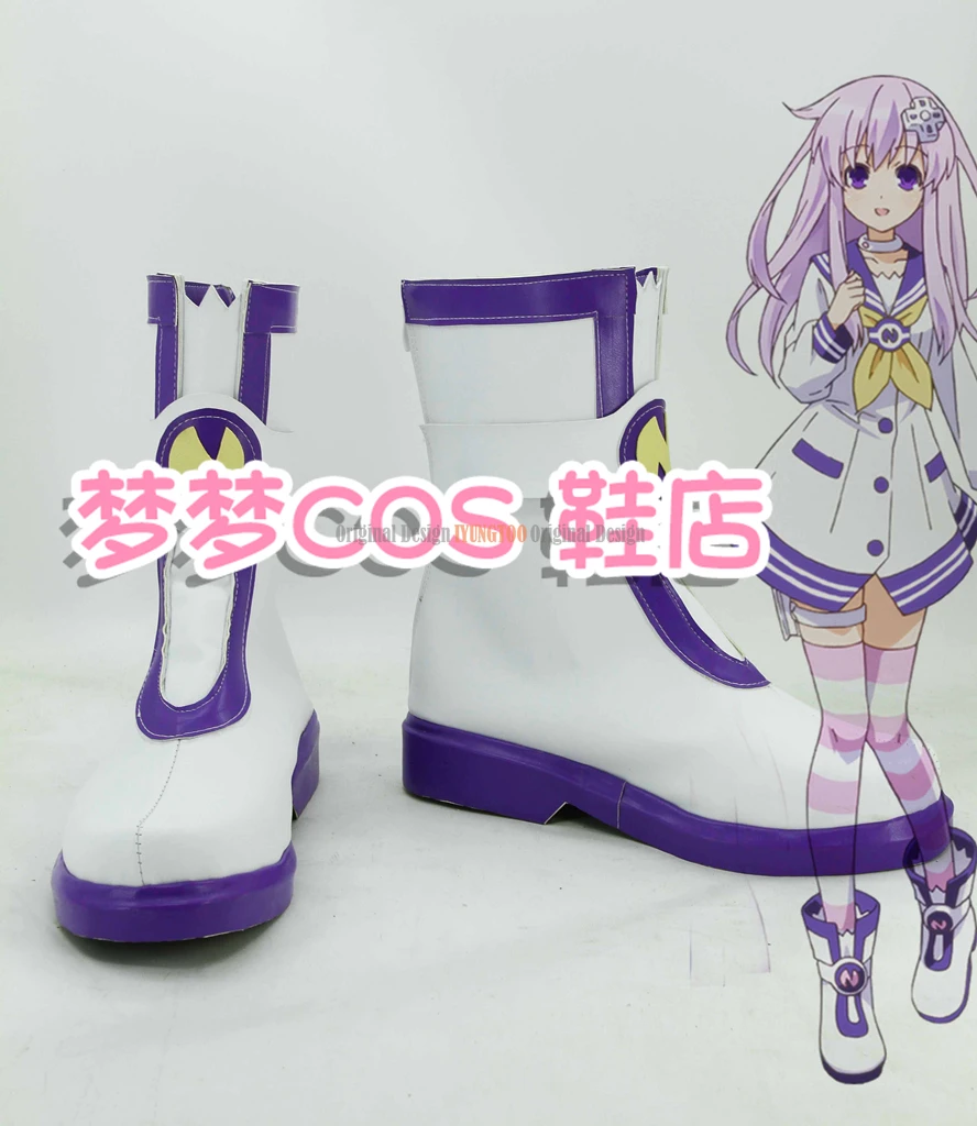 Hyperdimension Neptunia  Nepgear Anime Characters Shoe Cosplay Shoes Boots Party Costume Prop