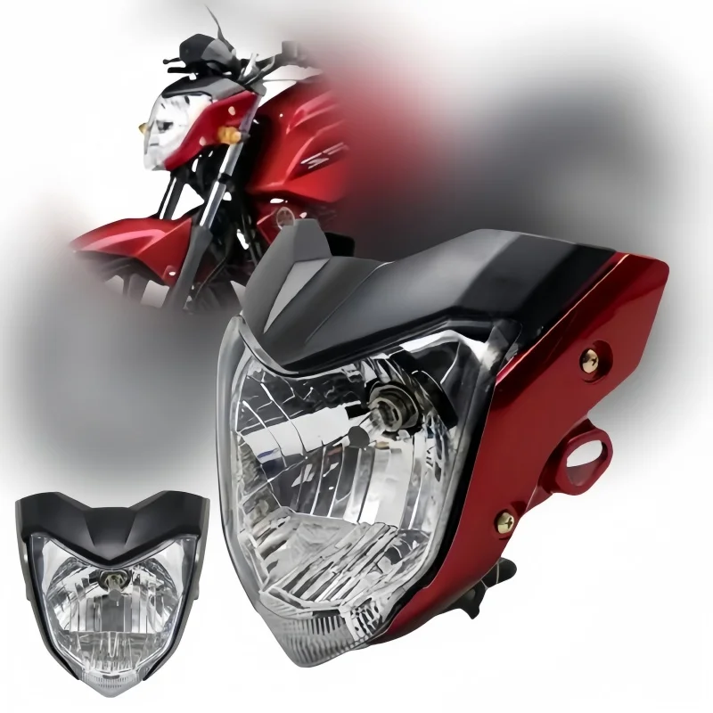 Dla YAMAHA FZ16 YS150 FZER150 YS 150 przednie światło reflektory Assy reflektor motocyklowy lampa czołowa