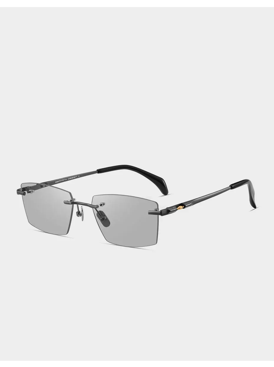 CAPONI Outdoor Polarisierte Sonnenbrille Männer Reinem Titan Licht Designer Fahrer Sonnenbrille Photochrome UV400 Schützen Brillen BS7532 – Detail 13