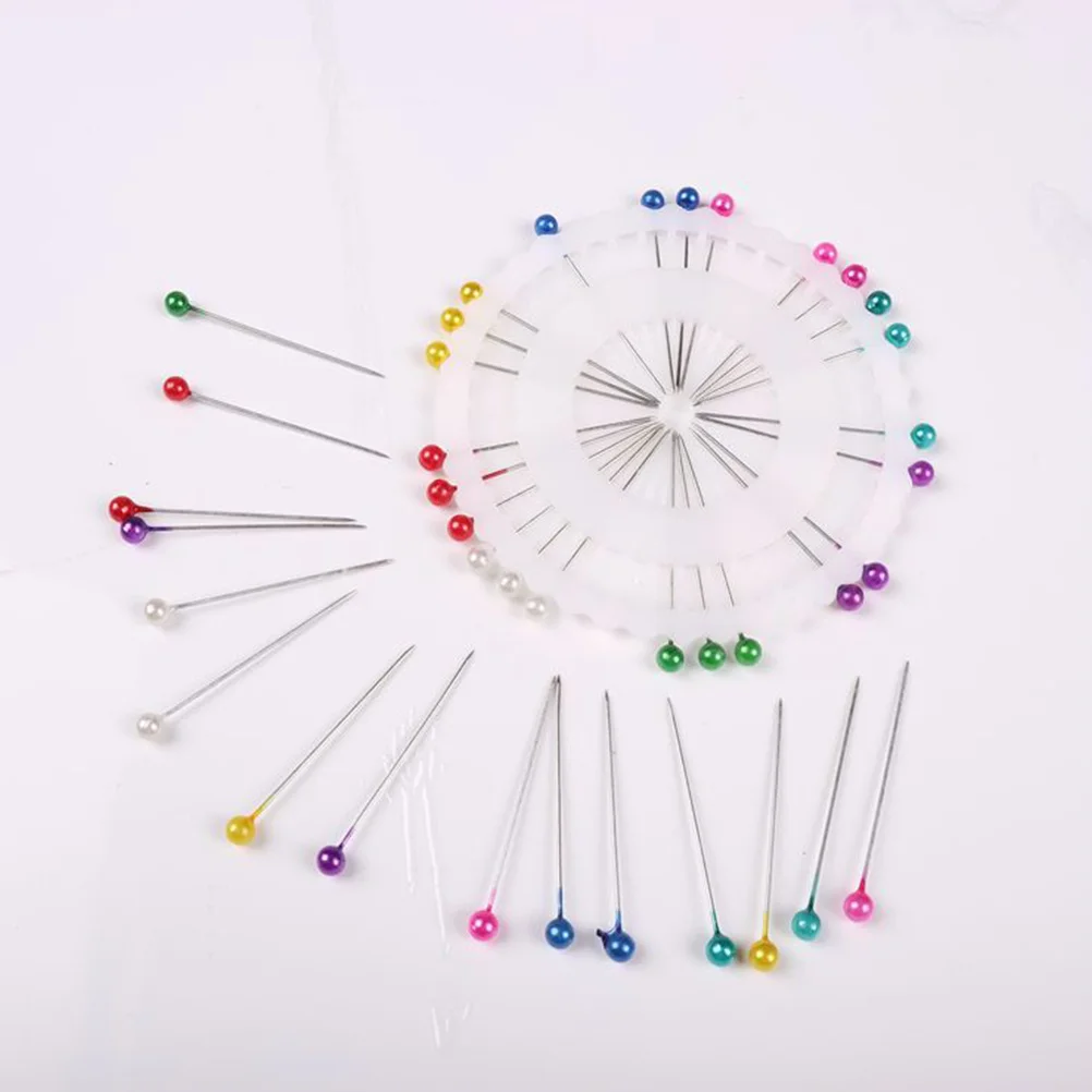 

40Pcs Colorful Plastic Head Sewing Pins Durable Straight Needles for DIY Clothing Craft Sewing Knitting Accessories