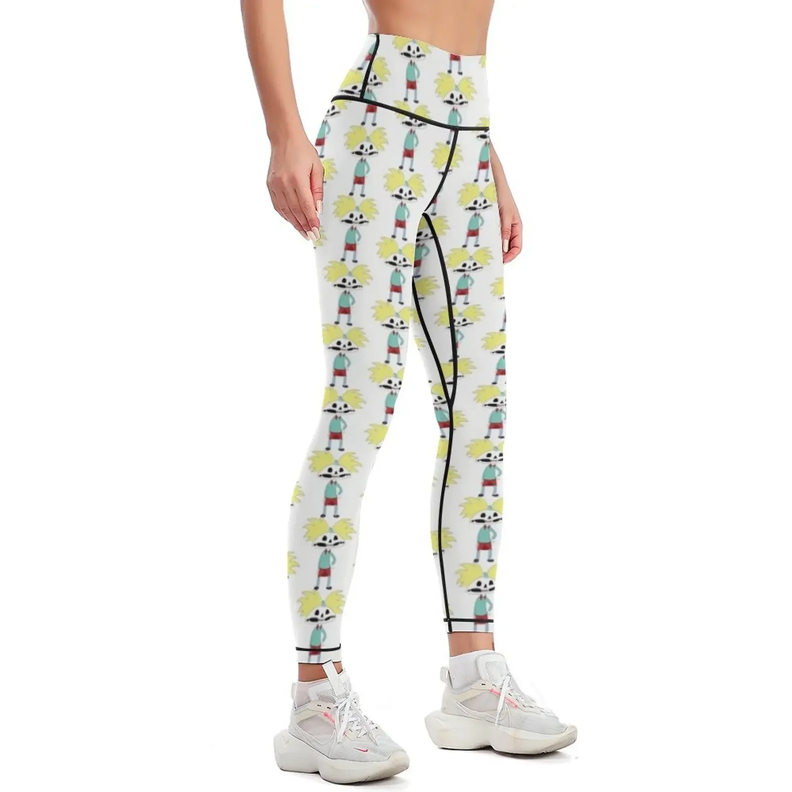 Hey Arnold! Skeleton Arnold Leggings Legging sport flared Sportswear woman gym Women sportwear Womens Leggings