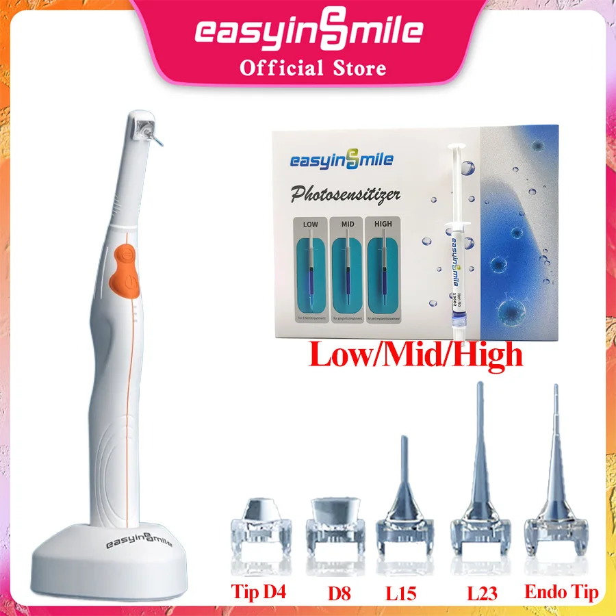 630nm Dental Oral Photodynamic Laser Therapy Device Light PDT Sterilized for Implant Periodontal Treatment Anti-Inflammatory