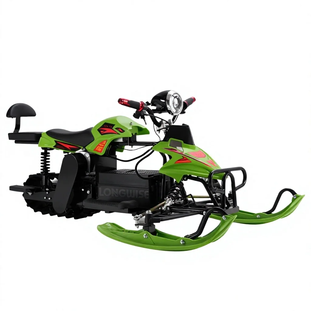 48V 500W Electric Snowmobile Adults Kids Snow Mobile Sled All-Terrain Winter Outdoor Sports Motorized Snow Scooter