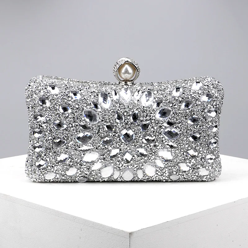 women green Crystal Luxury Diamond Clutch Bag champagne Party Wedding Purse Bridal Handbags Ladies Evening Golden Shoulder Bags