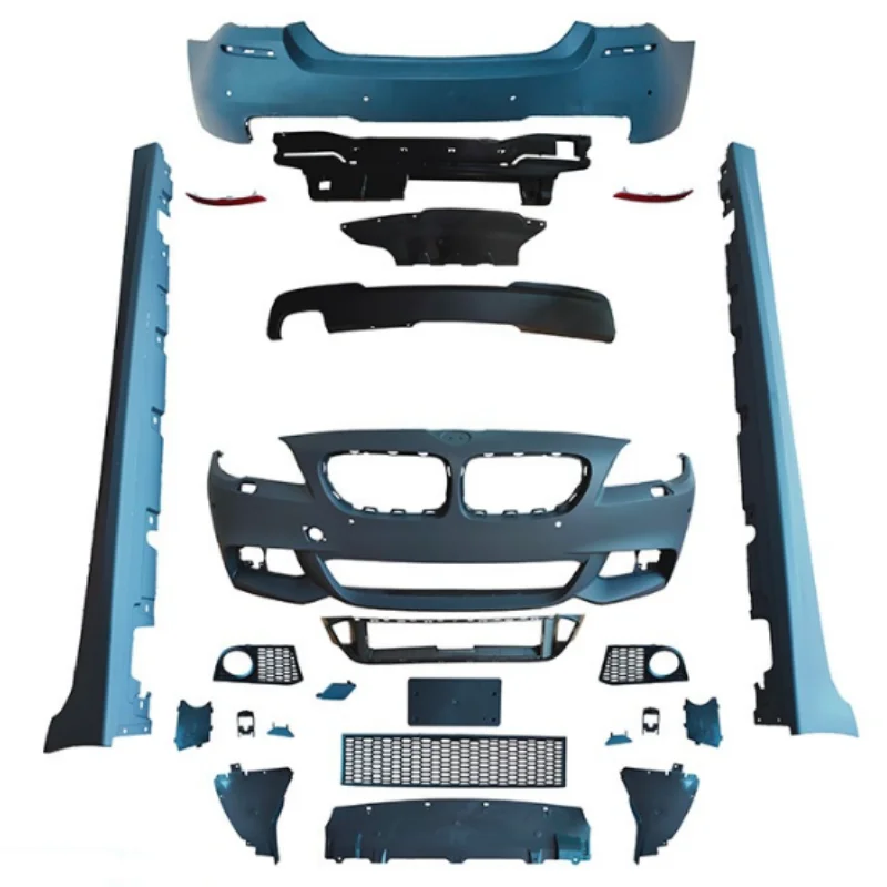 

Полный комплект кузова Dream Car, задний передний бампер для 5 серии F10 F18, обновленный спортивный бампер M с решеткой, капотом, комплект кузова Modif