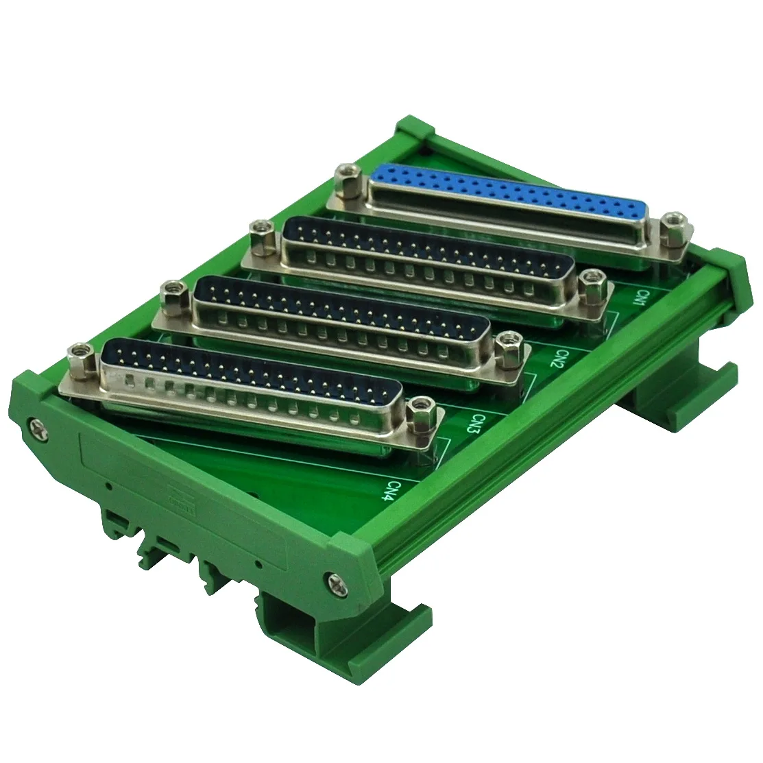 ELECTRONICS-SALON DIN Rail Mount DB37 1 Female 3 Male Buss Board, DB-37 Busboard, D-Sub Bus Board Module.