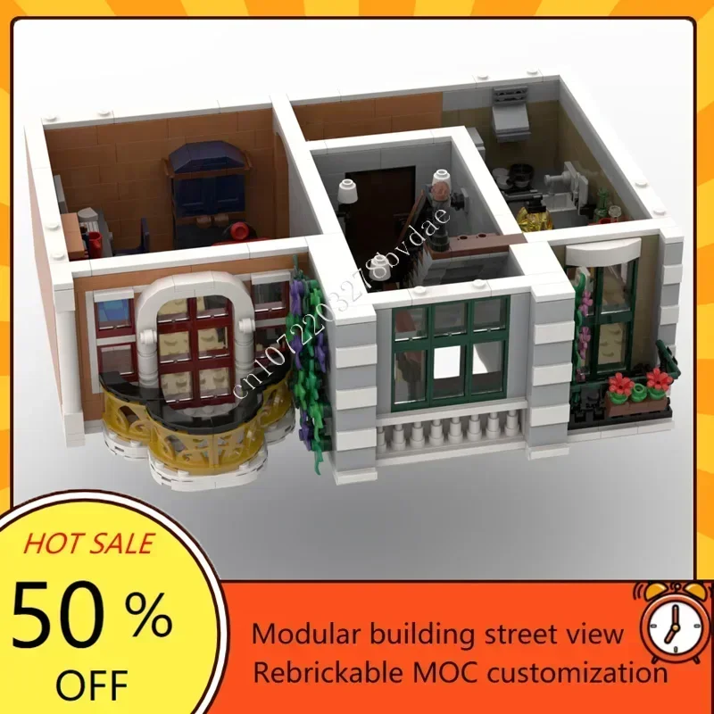 4054PCS Classicist Tenement Modular MOC Creative Street View Model DIY Education Assembly Toy Custom Puzzle 19th Century