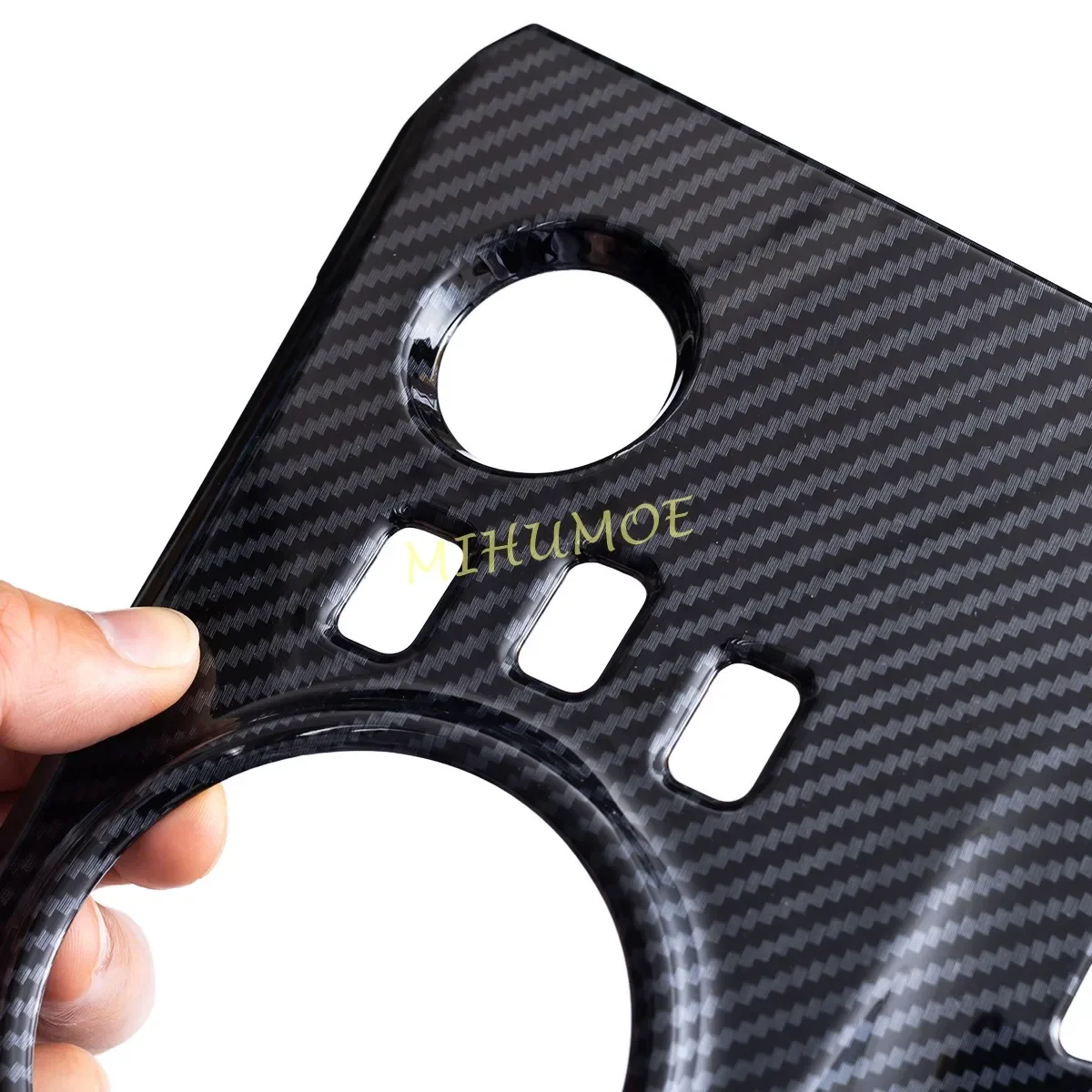 لكيا سبورتاج الهجين 2022 2023 من ألياف الكربون لوحة القيادة الداخلية وحدة التحكم المركزية والعتاد التحول غطاء لوحة الزخارف