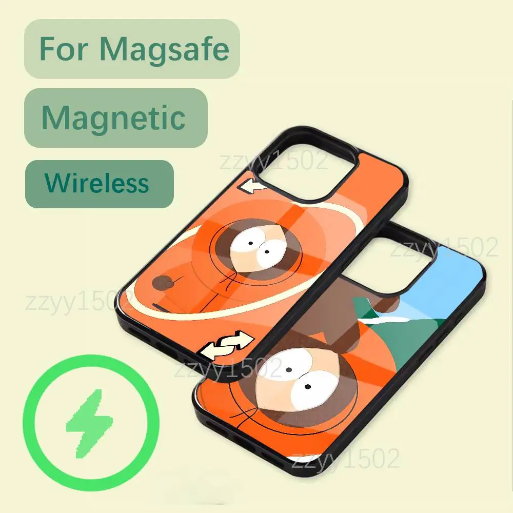 

S-South P-Park Kenny Phone Case For iPhone 17,16,15,14,13,12,11,Pro,Max,Plus,Mini,SE4,E Magsafe Wireless Charging