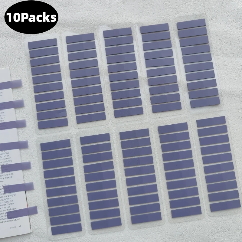 2000Pcs Transparent Colored Sticky Notes Index Tabs Waterproof Self-Adhesive Page Markers for Books File Organizing Office Schoo