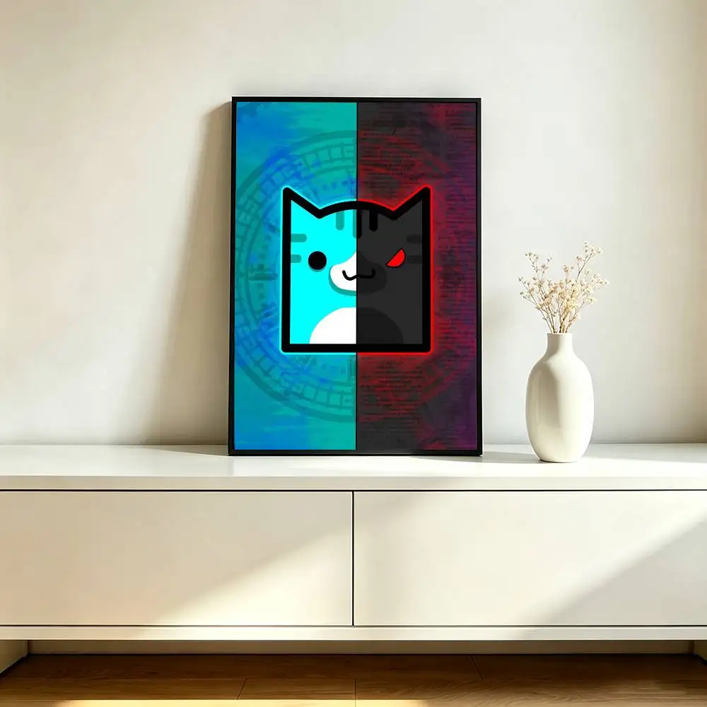Game G-Geometrys Dashs Poster High Quality Dorm Living Room Aesthetic Wall Decoration Painting Stickers Gift