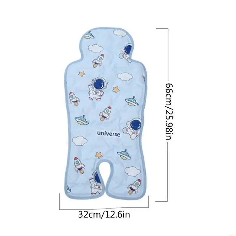  66x32cm Baby Strollers Cooling Pad Pram Lining Infants Travel Cart Essentail Breathable Car Pram Pad for Summer