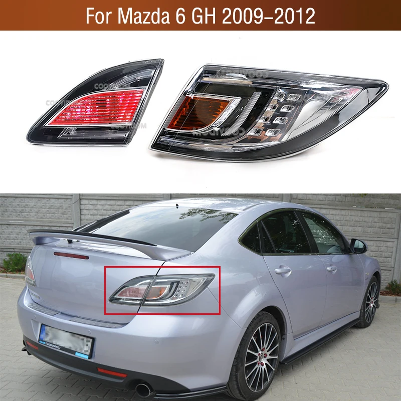 

Для Mazda 6 GH 2009 2010 2011 2012, задний бампер автомобиля, задний фонарь, стоп-сигнал, задний фонарь, задний фонарь