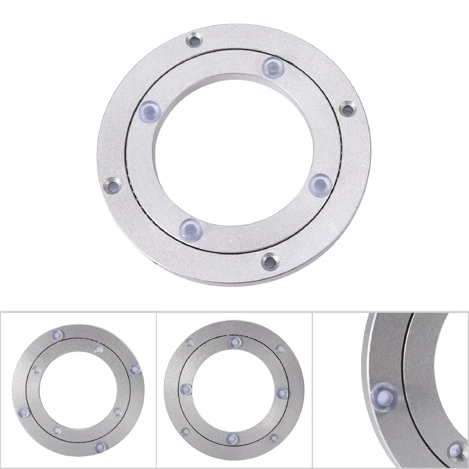 Aluminium Alloy Rotating Bearing Turntable Plate Smooth Swivel Plate Rotating Table for Home Decor